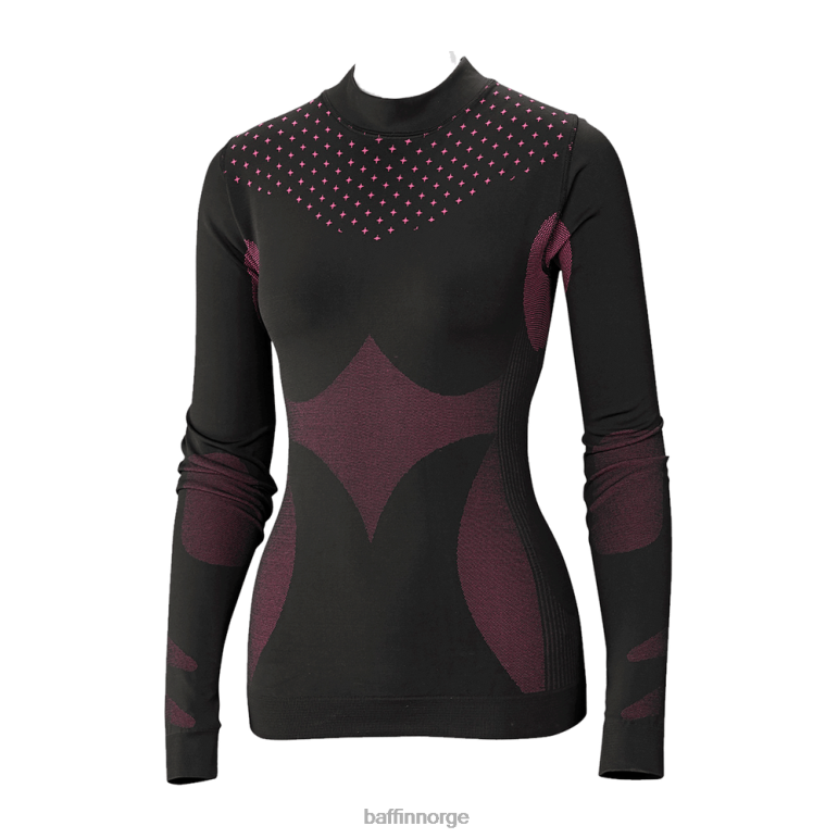klær nei Baffin kvinner basislag topp svart/rosa 80DB8245